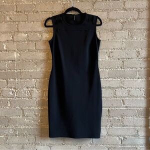 Sarah Pacino Black Sleeveless Sheath Dress - Size S